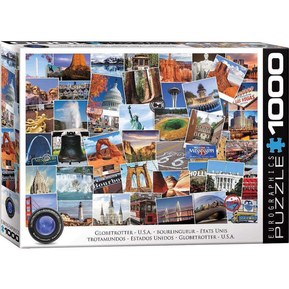 USA Globetrotter 1000 Piece Jigsaw Puzzle Eurographics (ONLINE ORDER ONLY)