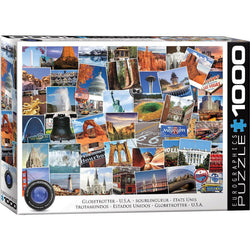 USA Globetrotter 1000 Piece Jigsaw Puzzle Eurographics (ONLINE ORDER ONLY)