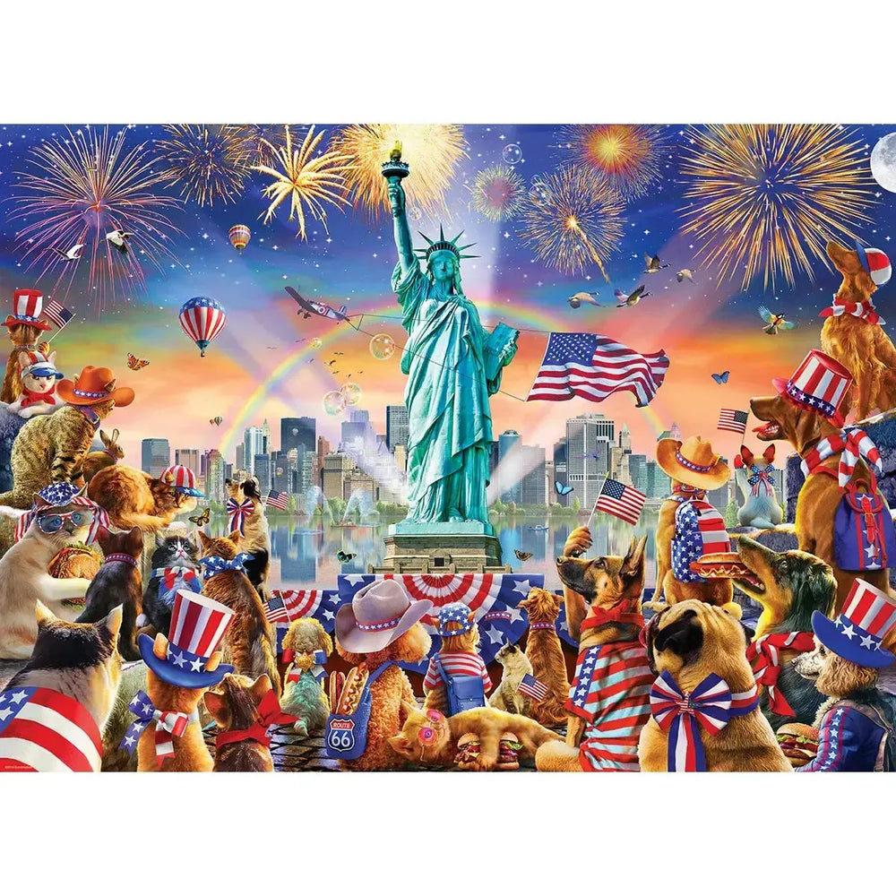 USA Pets Festival 300 Piece Jigsaw Puzzle Eurographics