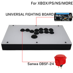 RAC-J800B All Buttons Arcade Joystick Fight Stick For PS4/PS3/Xbox/PC White/Black (Online Only)