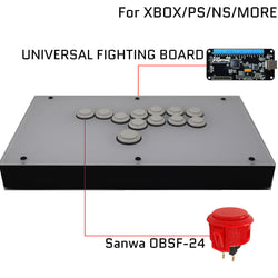 RAC-J800B All Buttons Arcade Joystick Fight Stick For PS4/PS3/Xbox/PC White/Black (Online Only)