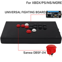 RAC-J803B All Button Leverless Arcade Game Controller for PC/PS/XBOX/SWITCH (Online Only)