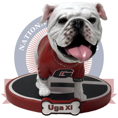 Uga Georgia Bulldogs Live Bulldog Bobbleheads (ONLINE ORDER ONLY)