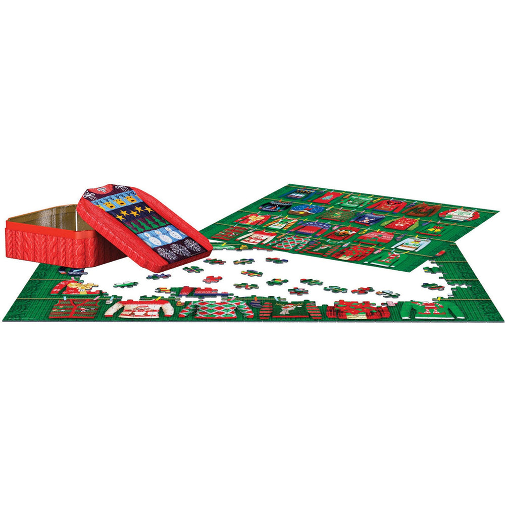 Ugly Christmas Sweaters 550 Piece Jigsaw Puzzle in Tin Eurographics (ONLINE ORDER ONLY)
