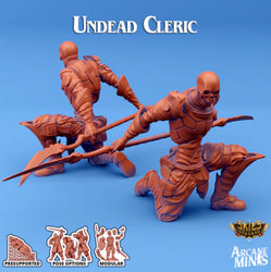 3D Printed Sordane Publishing Umiera Undead Cleric Cult of Umiera 28 32mm D&D (Online Only)