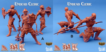 3D Printed Sordane Publishing Umiera Undead Cleric Cult of Umiera 28 32mm D&D (Online Only)