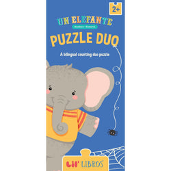 Un Elefante Numbers Puzzle Duo 20 Piece Jigsaw Puzzle Gibbs Smith (ONLINE ORDER ONLY)