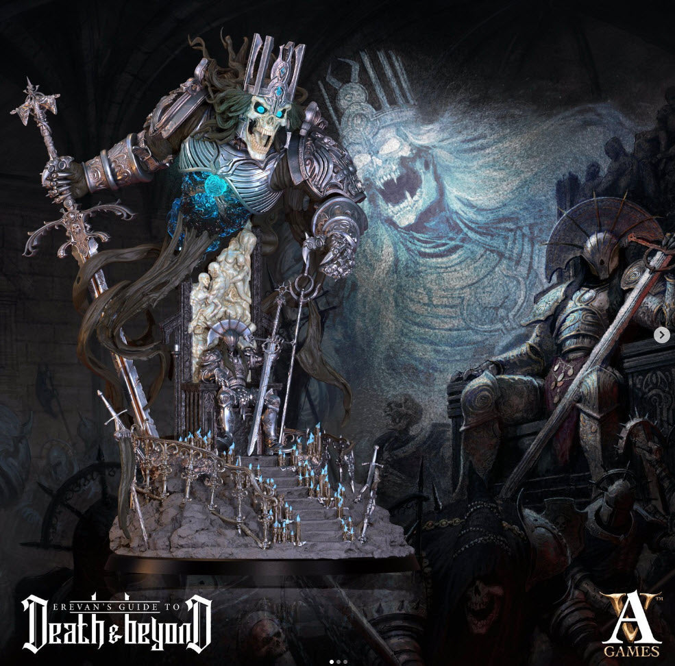 3D Printed Archvillain Games Unburied King 28 32mm D&D (Online Only)