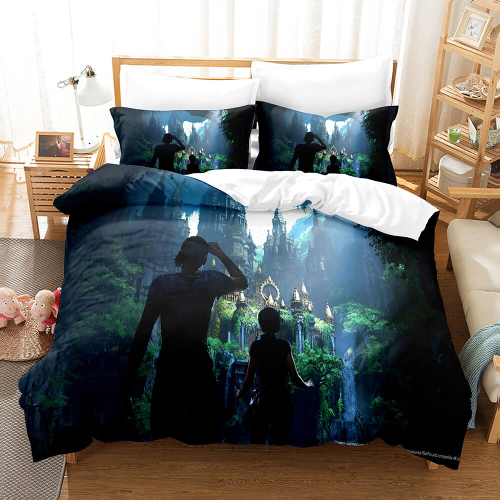 Uncharted Pattern Bedding Sets Quilt Covers Without Filler (Online Order Only)