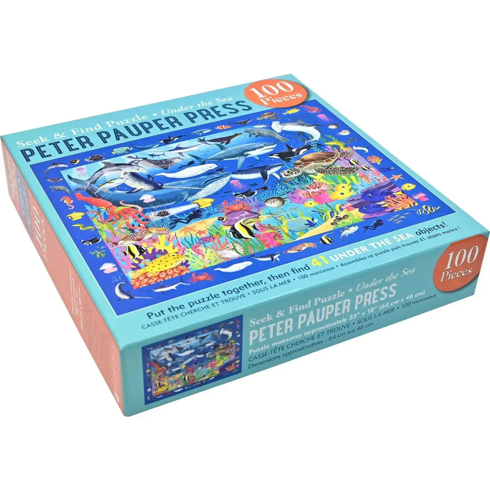 Under the Sea 100 Piece Seek & Find Jigsaw Puzzle Peter Pauper