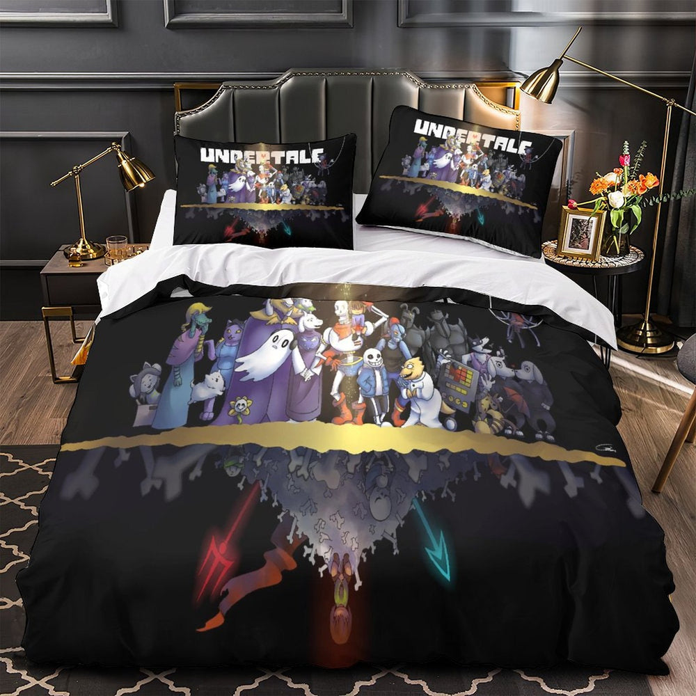 Undertale Bedding Set Pattern Quilt Cover Without Filler (Online Order Only)