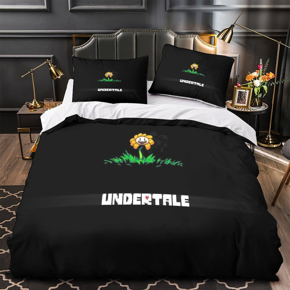 Undertale Bedding Set Pattern Quilt Cover Without Filler (Online Order Only)