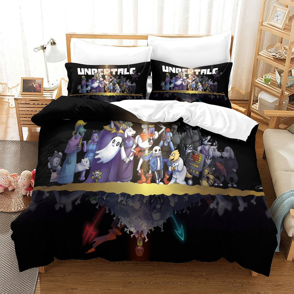 Undertale Bedding Set Pattern Quilt Cover Without Filler (Online Order Only)