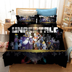 Undertale Sans Cosplay 3 Piece Bedding Set Quilt Cover (Online Order Only)