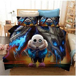 Undertale Sans Cosplay 3 Piece Bedding Set Quilt Cover (Online Order Only)