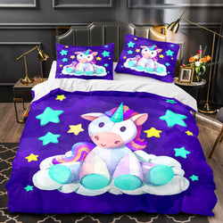 Unicorn Bedding Set Quilt Duvet Cover Bedding Sets for Kids Gift (Online Order Only)