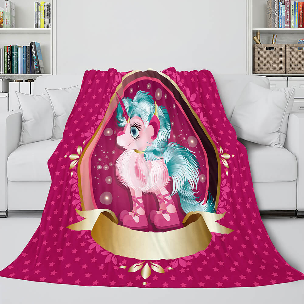 Unicorn Blanket Flannel Fleece Throw Cosplay Blanket Christmas Gift (Online Order Only)