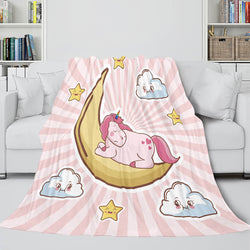 Unicorn Blanket Flannel Fleece Throw Cosplay Blanket Christmas Gift (Online Order Only)