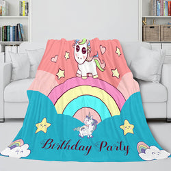 Unicorn Blanket Flannel Fleece Throw Cosplay Blanket Christmas Gift (Online Order Only)