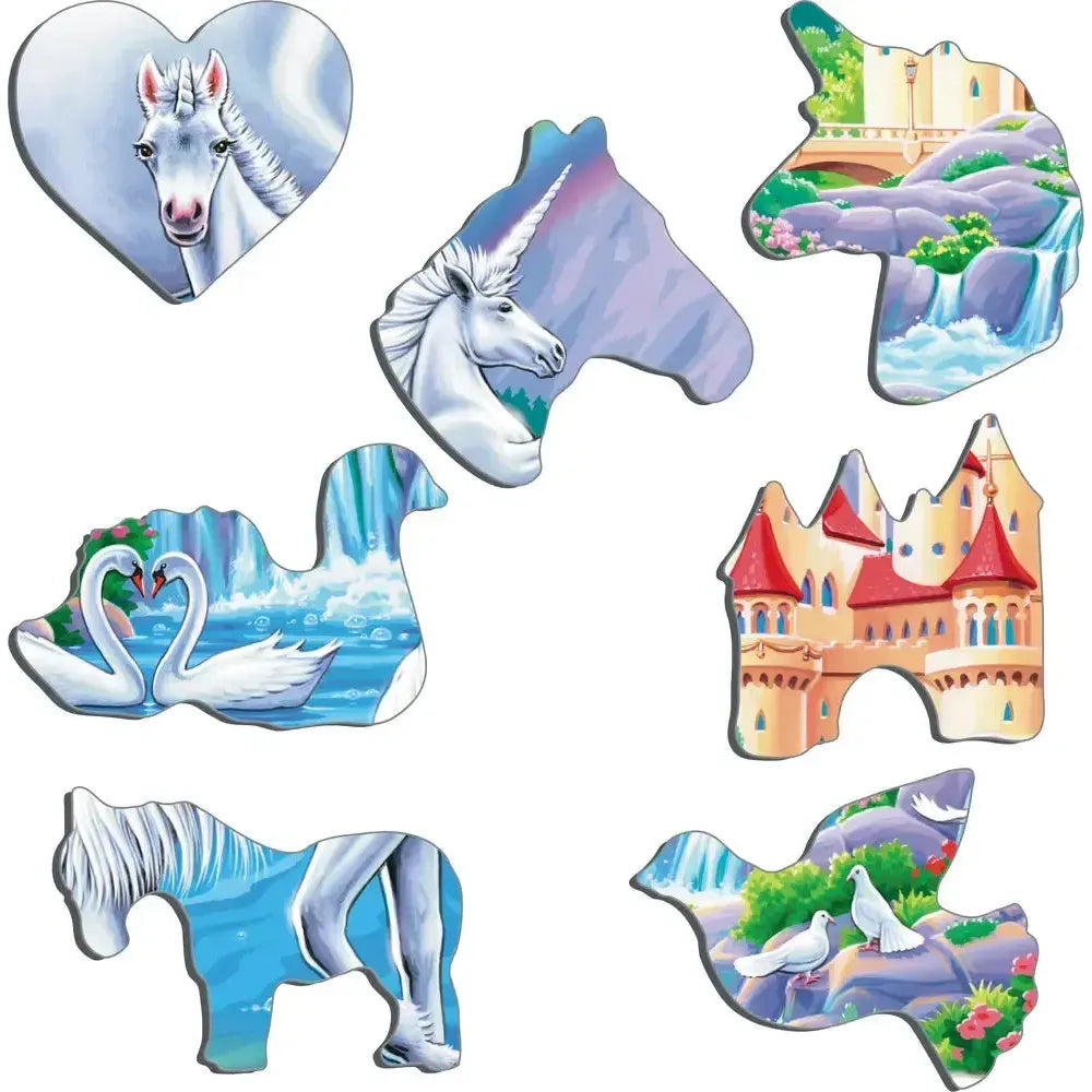 Unicorns Under the Rainbow 32 Piece Tray Jigsaw Puzzle Larsen