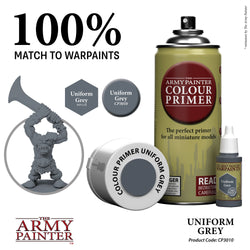 Army Painter Colour Primer: Uniform Grey (ONLINE ORDER ONLY)