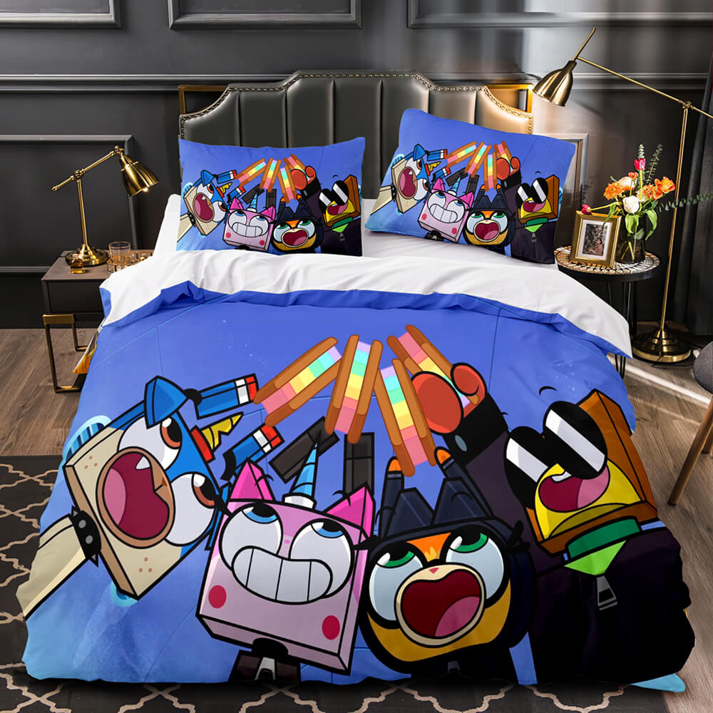 Unikitty Bedding Set Quilt Duvet Cover Bedding Sets Kids Birthday Gift (Online Order Only)