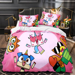 Unikitty Bedding Set Quilt Duvet Cover Bedding Sets Kids Birthday Gift (Online Order Only)