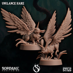 3D Printed Sordane Publishing Unilance Hare 28 32mm D&D (Online Only)