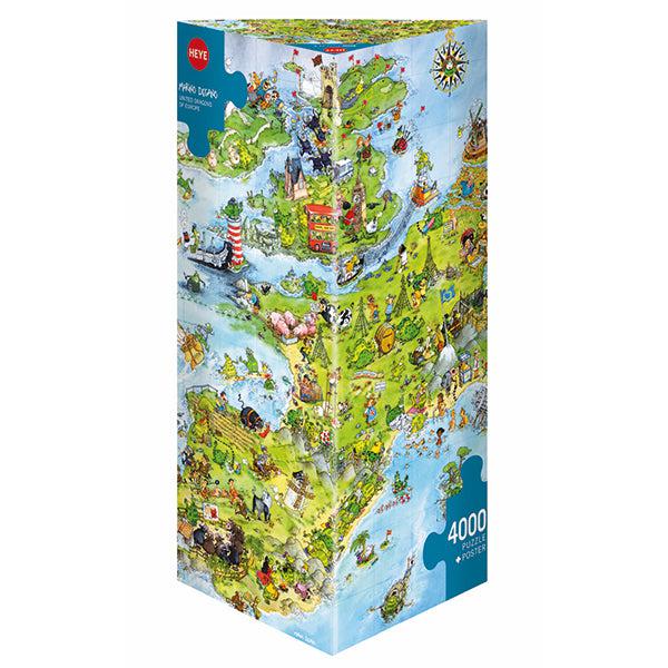 United Dragons of Europe 4000 Piece Jigsaw Puzzle Heye (ONLINE ORDER ONLY)