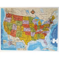 United States Map 100 Piece Magnetic Jigsaw Puzzle Geotoys (ONLINE ORDER ONLY)