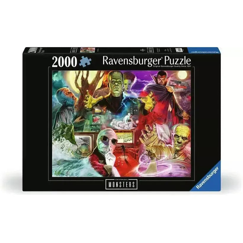 Universal Classic Movie Monsters 2000 Piece Jigsaw Puzzle Ravensburger