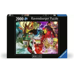 Universal Classic Movie Monsters 2000 Piece Jigsaw Puzzle Ravensburger
