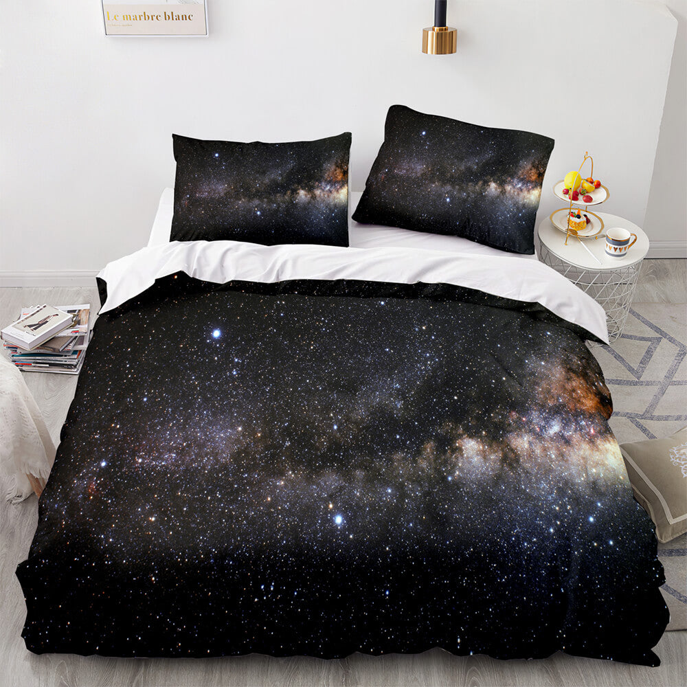 Universe Sky Outer Space 3 Piece Bedding Set Quilt Covers (Online Order Only)