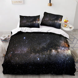 Universe Sky Outer Space 3 Piece Bedding Set Quilt Covers (Online Order Only)