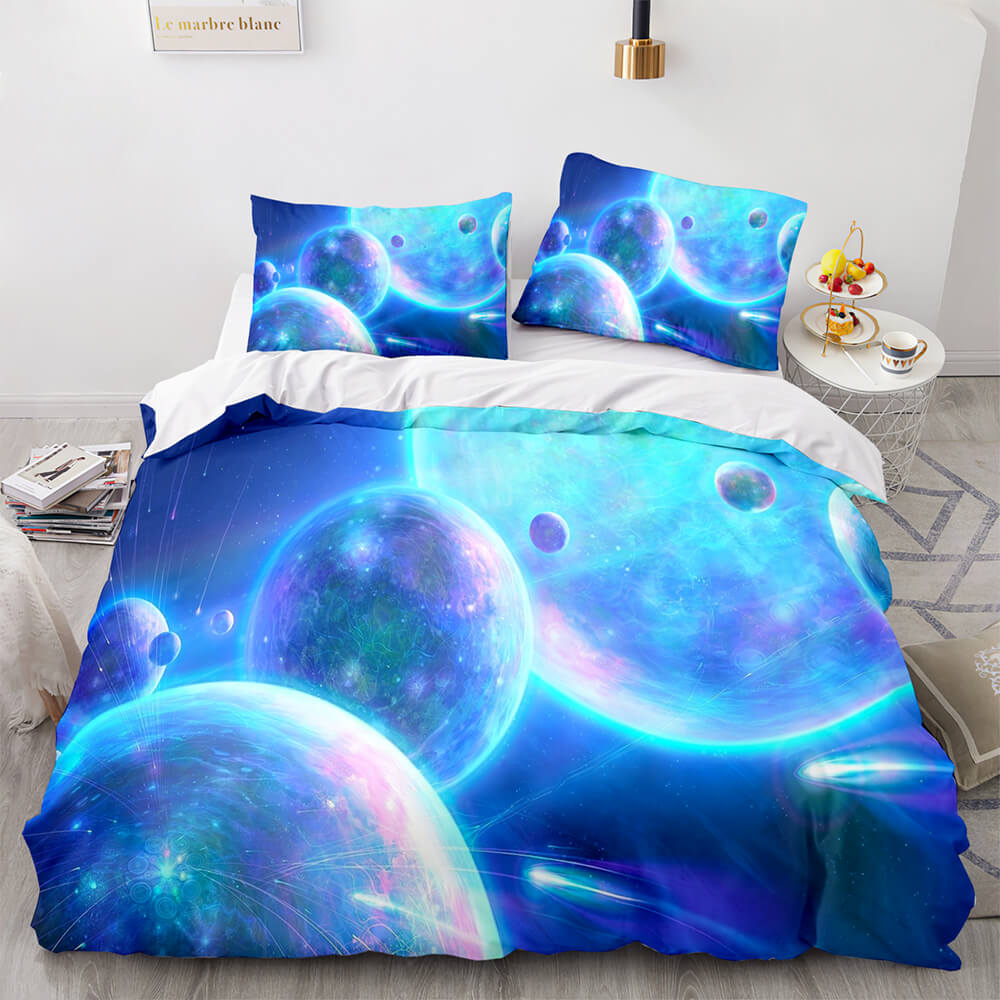 Universe Sky Outer Space 3 Piece Bedding Set Quilt Covers (Online Order Only)