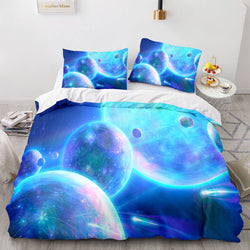 Universe Sky Outer Space 3 Piece Bedding Set Quilt Covers (Online Order Only)