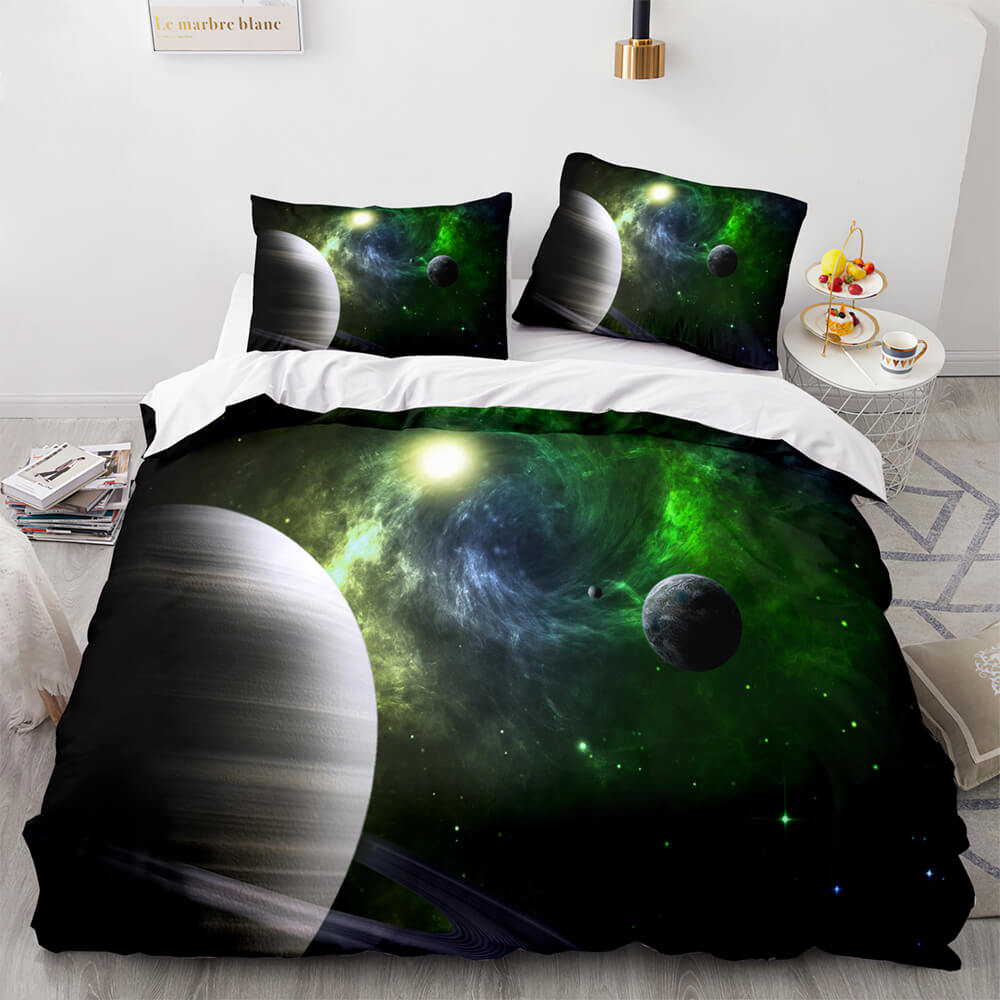 Universe Sky Outer Space 3 Piece Bedding Set Quilt Covers (Online Order Only)