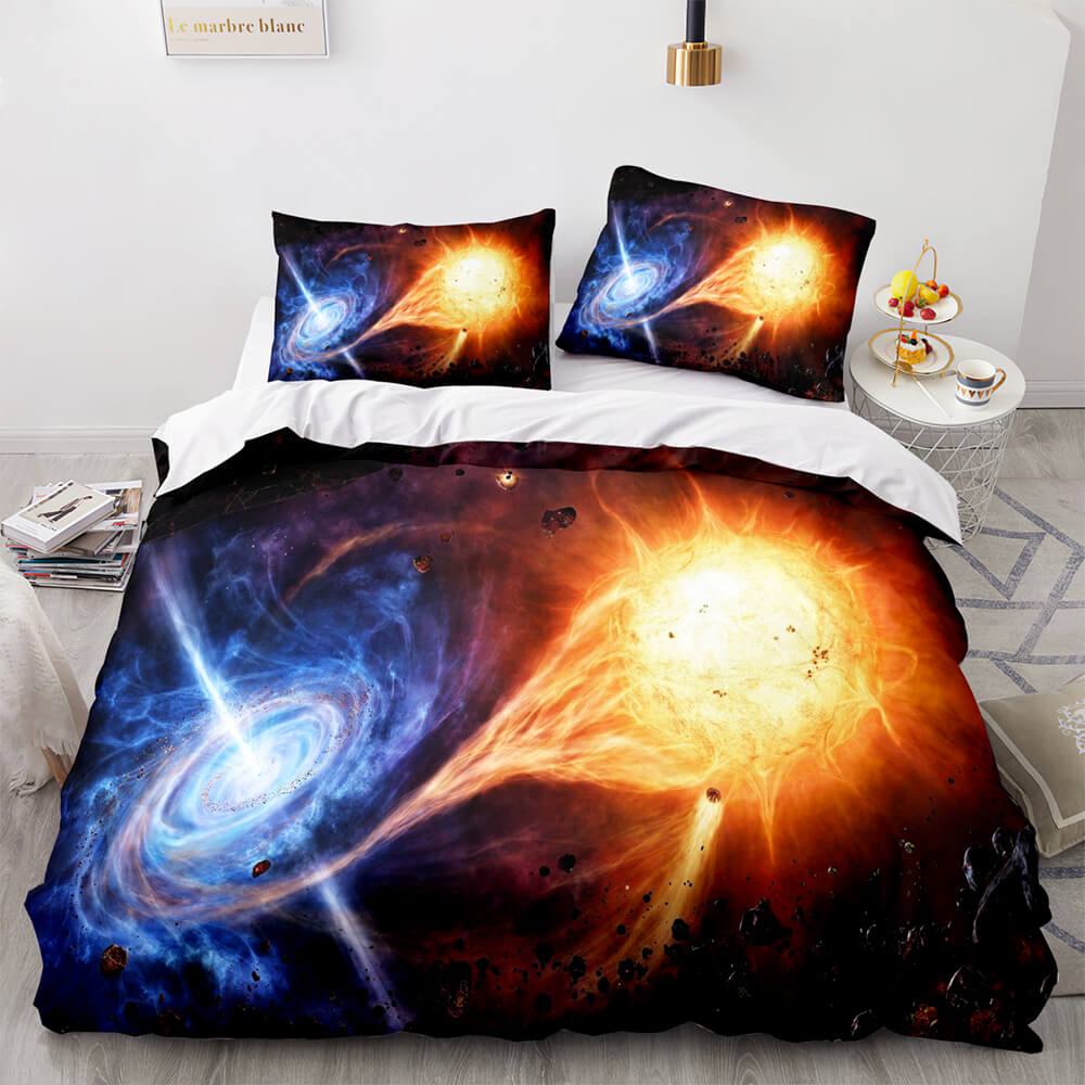 Universe Sky Outer Space 3 Piece Bedding Set Quilt Covers (Online Order Only)