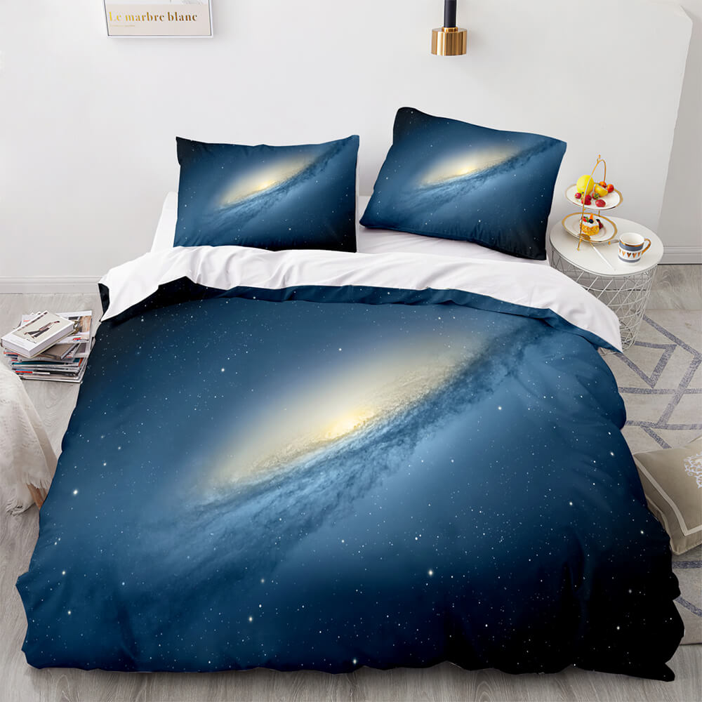 Universe Sky Outer Space 3 Piece Bedding Set Quilt Covers (Online Order Only)