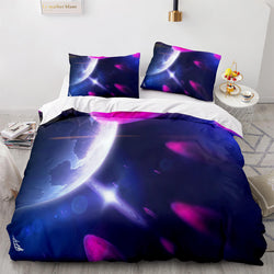 Universe Sky Outer Space 3 Piece Bedding Set Quilt Covers (Online Order Only)