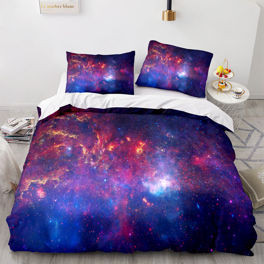 Universe Sky Outer Space 3 Piece Bedding Set Quilt Covers (Online Order Only)