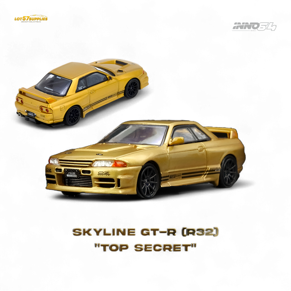 (Pre-Order) INNO64 TOP SECRET BNR32 GT-R - 650R Gold 1:64 (ONLINE ORDER ONLY)