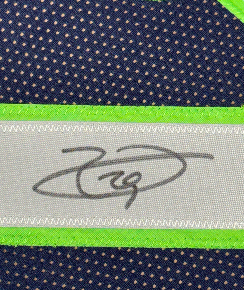 Framed Autographed/Signed Earl Thomas III 35x39 Seattle Blue Football Jersey Beckett BAS COA