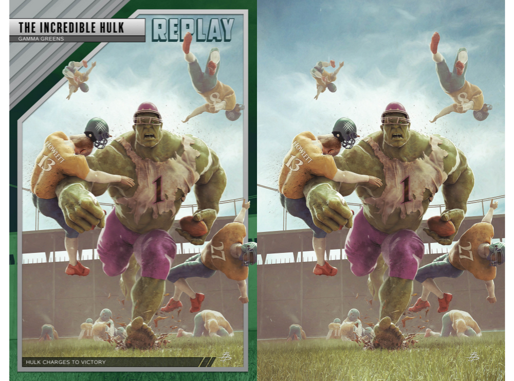 Hulk #3 Bjorn Barends Football Variant (01/19/2022) Marvel (ONLINE ORDER ONLY)