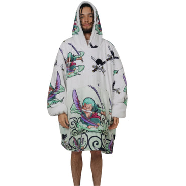 Zoro One Piece Wearable Blanket Hoodie for Kids & Adults | OLM Toys (ONLINE ORDER ONLY)
