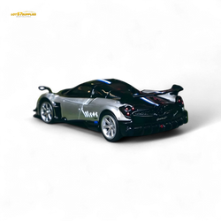Tarmac Works Global64 Pagani Huayra BC Grigio Mercurio 2-Tone Silver/Blk 1:64 (ONLINE ORDER ONLY)