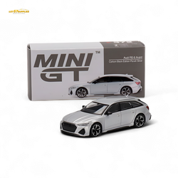 Mini-GT Audi RS 6 Avant Carbon Black Edition Florett Silver Limited Edition 1:64 (ONLINE ORDER ONLY)