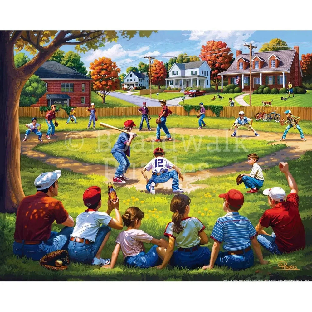 Up at Bat 210 Piece Jigsaw Puzzle Boardwalk (ONLINE ORDER ONLY)