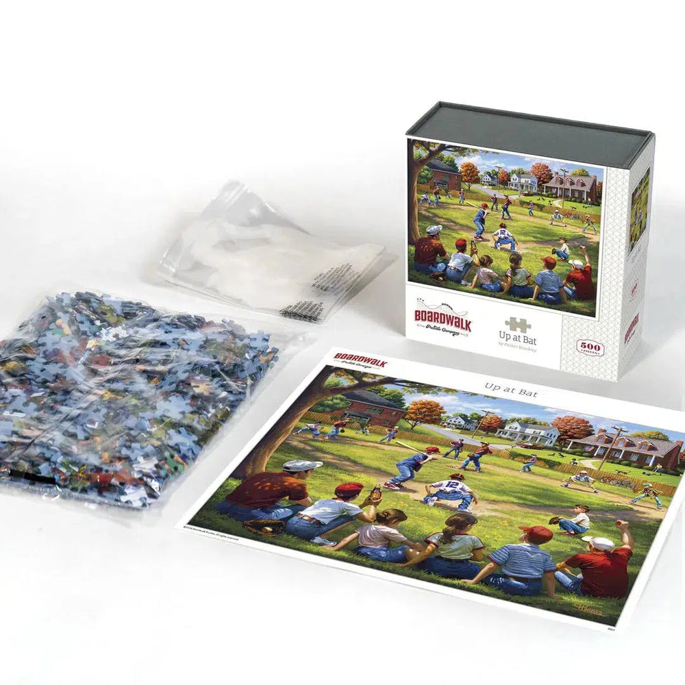 Up at Bat 500 Piece Jigsaw Puzzle Boardwalk (ONLINE ORDER ONLY)
