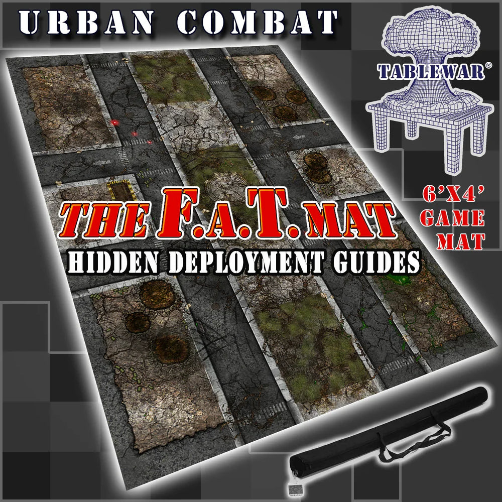 60x44" 'Urban Combat' F.A.T. Mat Battle Gaming Mat (ONLINE ORDER ONLY)
